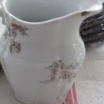 Vintage Milk Pitcher White ..