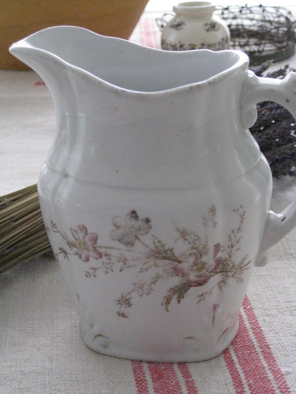 Vintage Milk Pitcher White Ironstone J&G Meakin