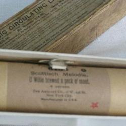 Antique Piano Player Roll SCOTTISH MELODIE